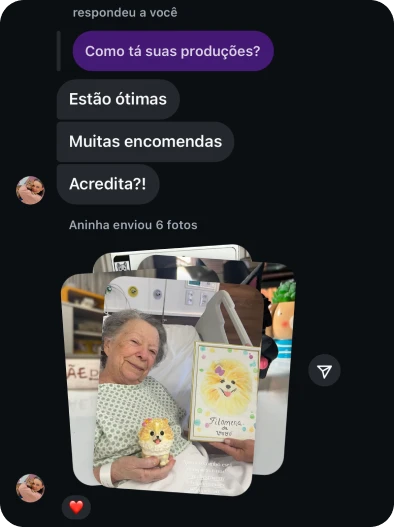 Print de depoimento de aluna 1