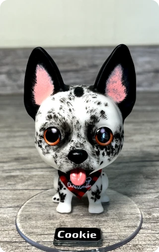 Personagem personalizado produzido em impressão 3D